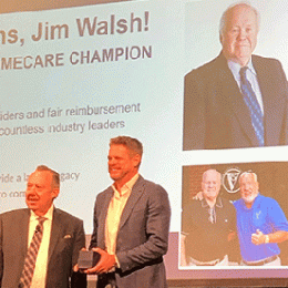 In brief: Jim Walsh named Homecare Champion, Jo-Ellen Reed retires, product debuts